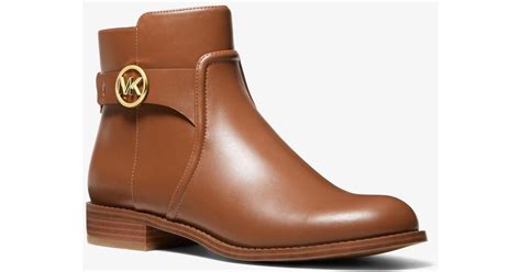 Michael Kors Carmen Faux Leather Ankle Boot 